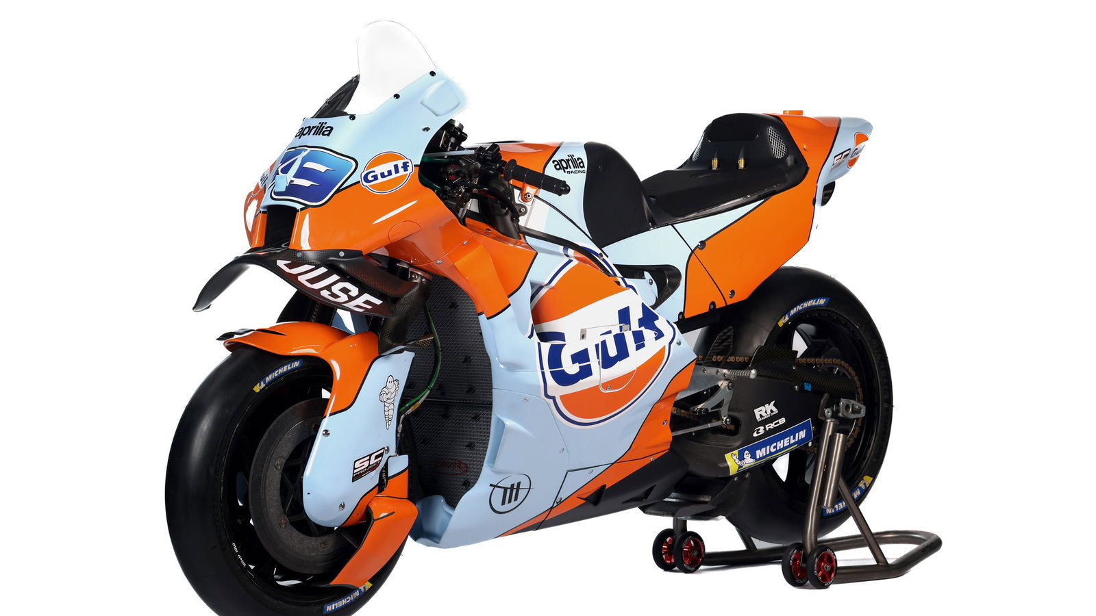Ai Ogura, 2025 Trackhouse Racing bike in Gulf livery. Credit: Trackhouse Racing.